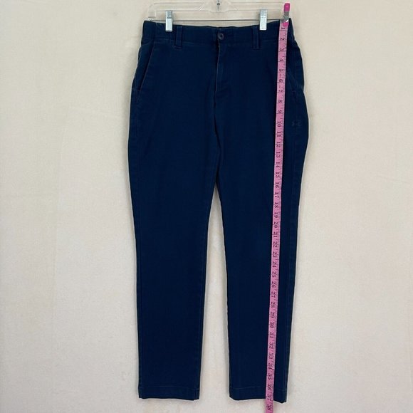 Under Armour Men's Golf Chino Performance Athletic Pants Navy Blue Size 30x30 UA - Picture 10 of 11